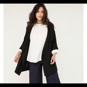 Elizabeth Suzann Harper jacket in black linen